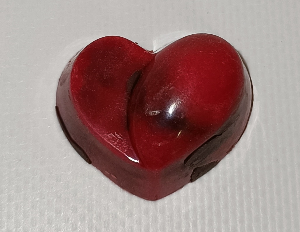 Chocolat coeur framboise st valentin